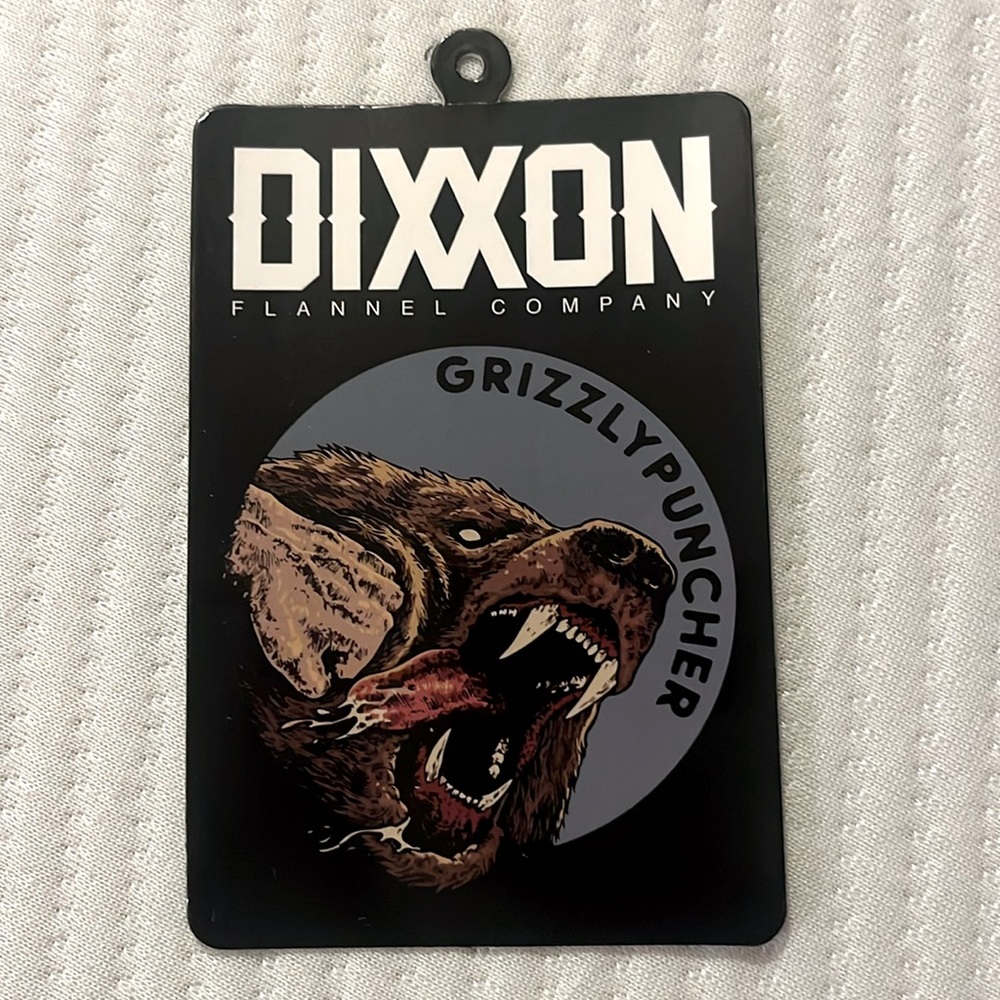 Dixxon sticker hang tag only